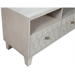 Origins by Alpine Denver Wood TV Console in Light Gray