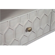 Origins by Alpine Denver Wood TV Console in Light Gray