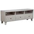 Origins by Alpine Denver Wood TV Console in Light Gray