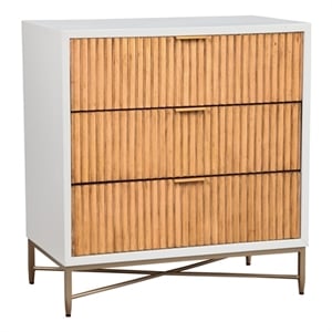Origins by Alpine Larsen 3 Drawer Small Chest in White