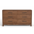 Origins by Alpine 6 Drawer Dresser in Honey Maple (Brown)