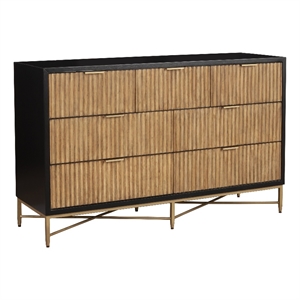Origins by Alpine Larsen 7 Drawer Dresser in Black