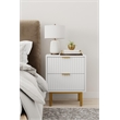 Origins by Alpine Casey 2 Drawer Nightstand in White