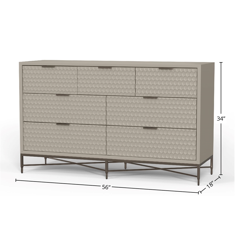 Origins by Alpine Casey 3 Drawer Small Chest in White