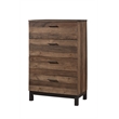 Origins by Alpine Casey 5 Drawer Chest in White