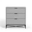 Origins by Alpine Casey 5 Drawer Chest in White
