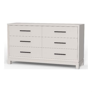 Origins by Alpine 6 Deawer Dresser in White