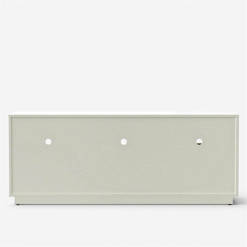 Origins by Alpine Blanca Rectangular Wood TV Console - White
