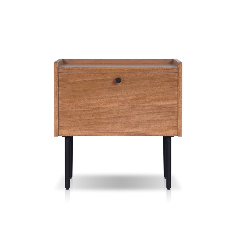 Origins by Alpine Kyra Nightstand in Chestnut