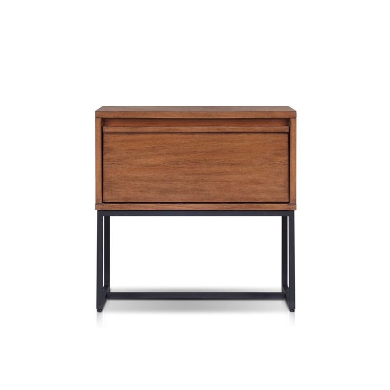 Origins by Alpine Levi Nightstand in Brown