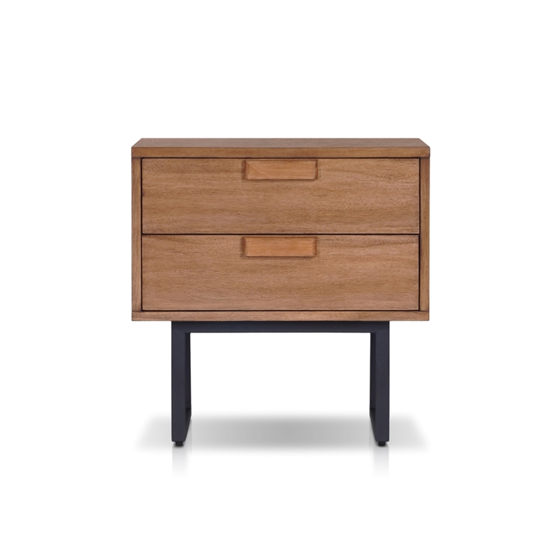Origins by Alpine Allison Nightstand in Chestnut