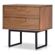Origins by Alpine Allison Nightstand in Chestnut
