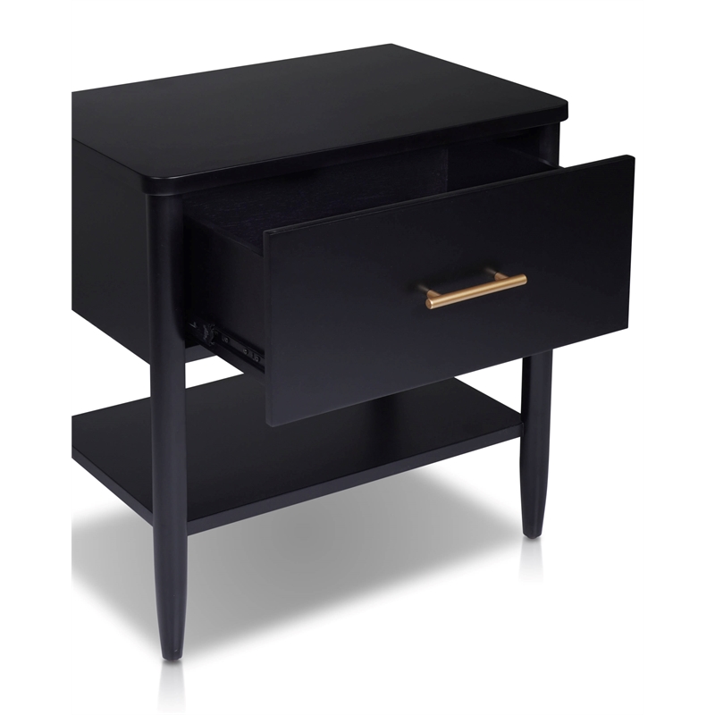 Origins by Alpine Paola Nightstand in Black