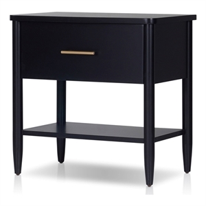 Origins by Alpine Paola Nightstand in Black