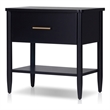 Origins by Alpine Paola Nightstand in Black