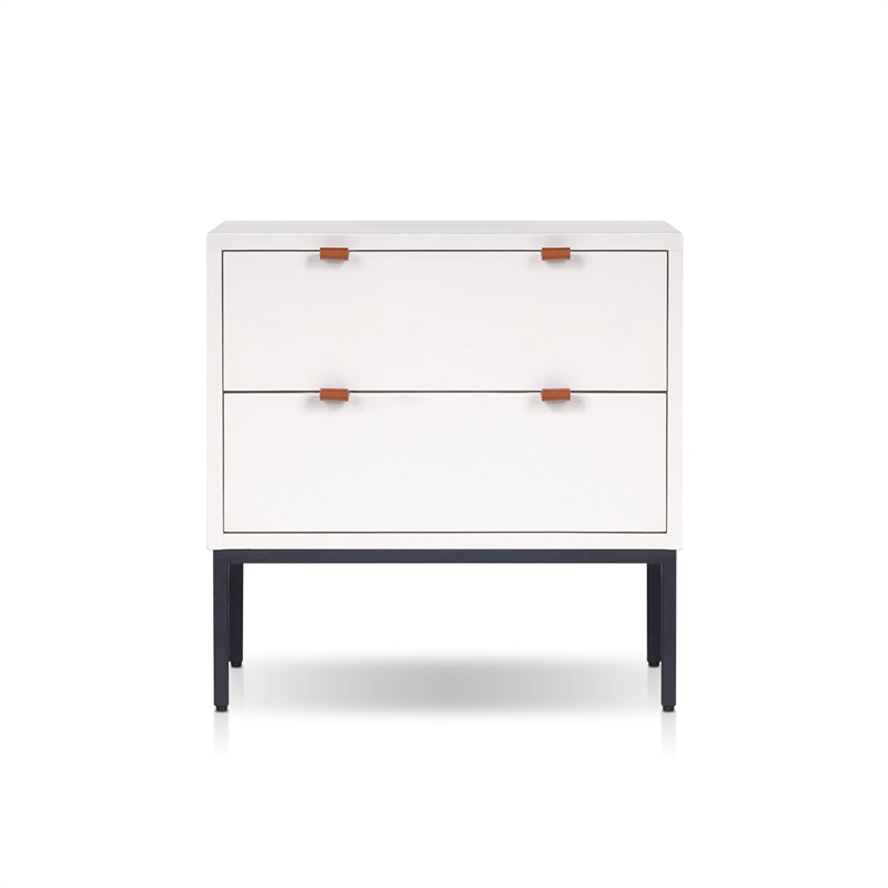 Origins by Alpine Wilma Nightstand in White