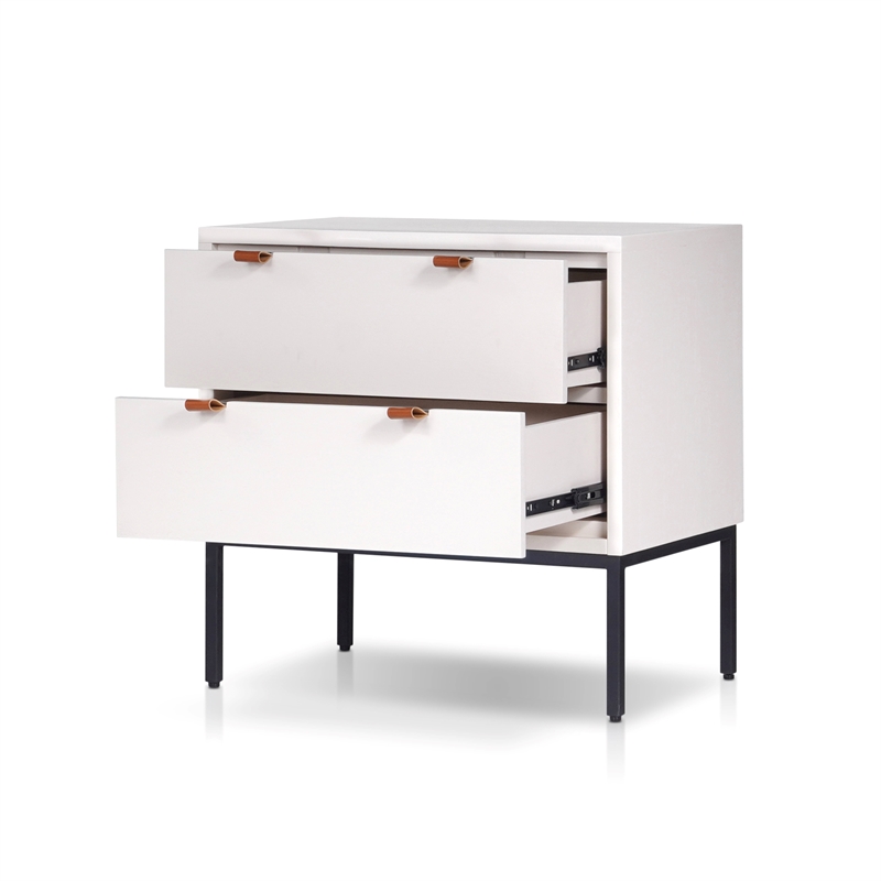 Origins by Alpine Wilma Nightstand in White