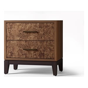 Origins by Alpine Owen 2 Drawer Nightstand - Walnut