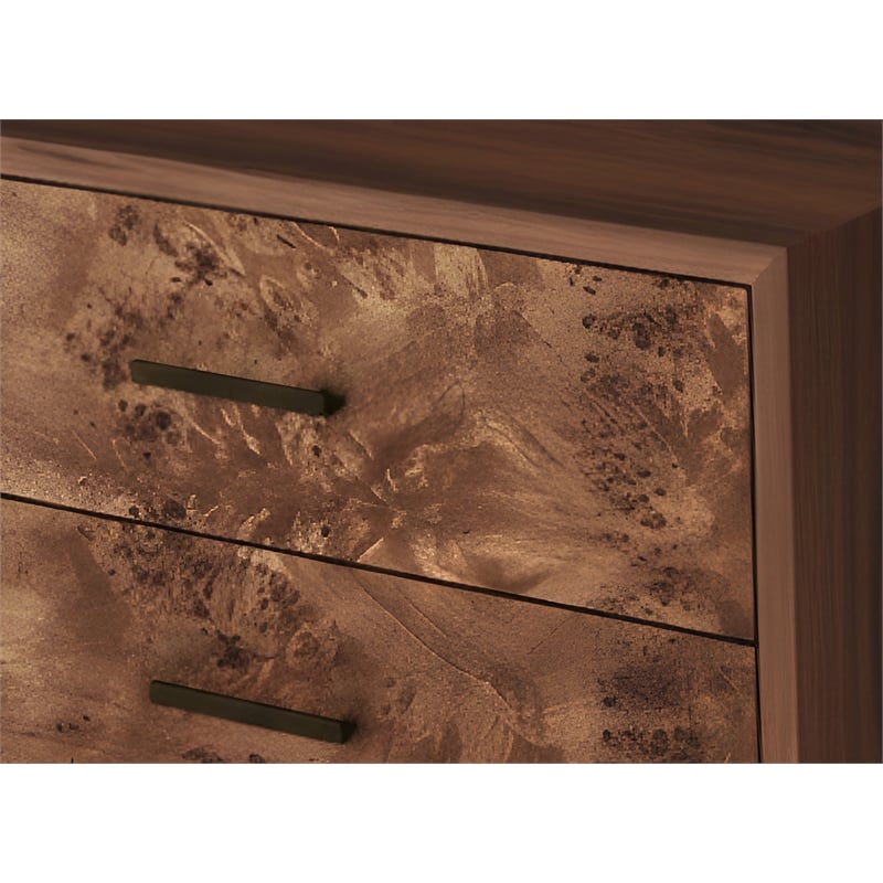 Origins by Alpine Owen 2 Drawer Nightstand - Walnut