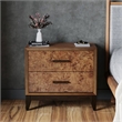 Origins by Alpine Owen 2 Drawer Nightstand - Walnut