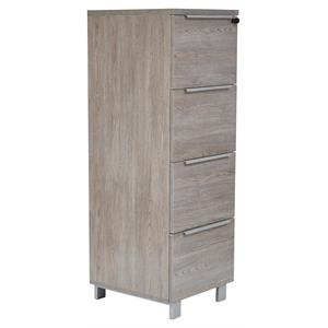 K125 4 Drawers File Cabinet with Lock in Gray