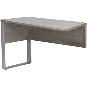 K153 Transitional 47x20 Inches Wood Return LR in Gray