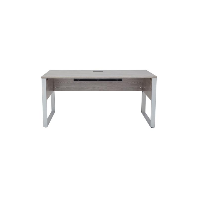 Contemporary Rectangular Desk 71x32 Inches in Gray