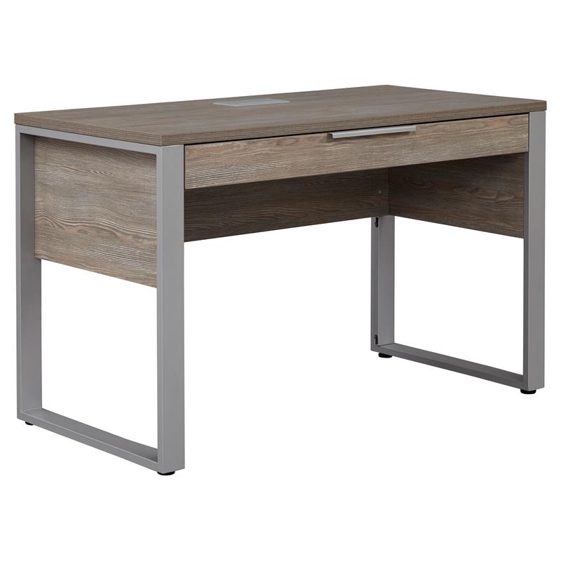 Rectangular Home Desk in Gray