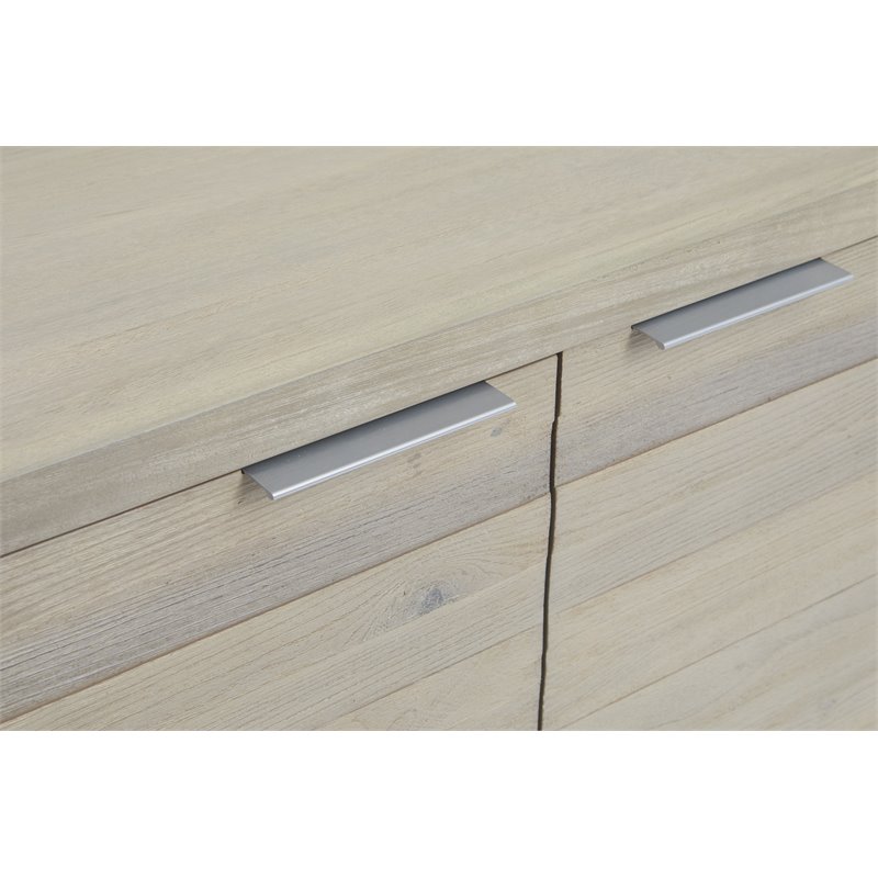 Contemporary Wood Sideboard in Barley Natural