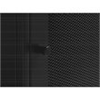 3-Shelf Contemporary Metal Bookcase in Black