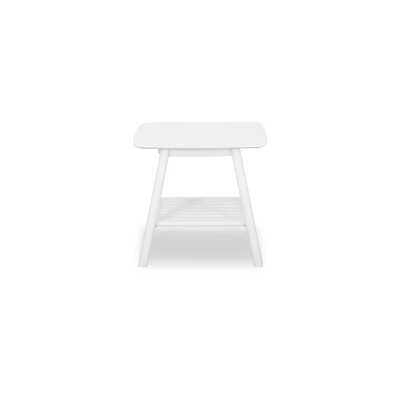 Mid-Century Modern Night Stand - White