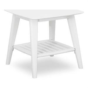 Mid-Century Modern Night Stand - White