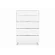 Mid-Century Modern High Chest - White