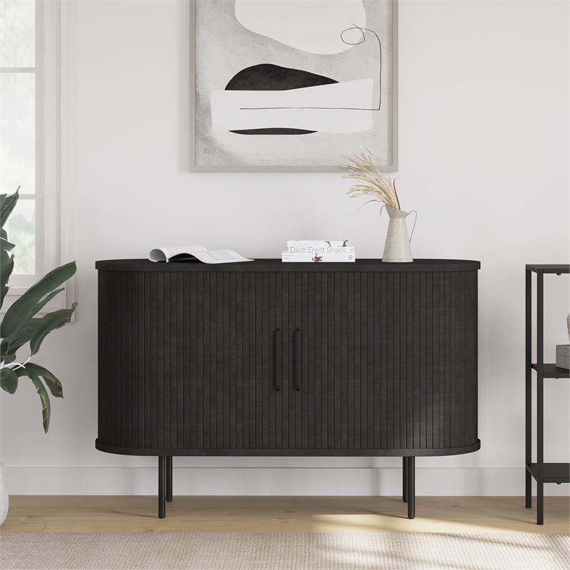 Unique Furniture Engineered Wood Rounded Sliding Door 55