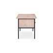Small 48-inch Mountain White Wood Veneered Desk with Drawers