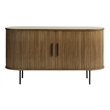 Unique Furniture Modern 2-Door Slideboad in Smoked Oak