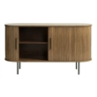 Unique Furniture Modern 2-Door Slideboad in Smoked Oak