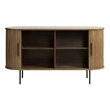 Unique Furniture Modern 2-Door Slideboad in Smoked Oak