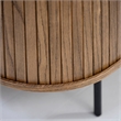 Unique Furniture Modern 2-Door Slideboad in Smoked Oak