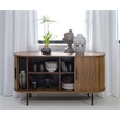 Unique Furniture Modern 2-Door Slideboad in Smoked Oak