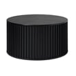 Unique Furniture Contemporary Hidden Storage Coffee Table with Black Oak