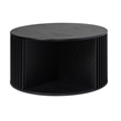 Unique Furniture Contemporary Hidden Storage Coffee Table with Black Oak