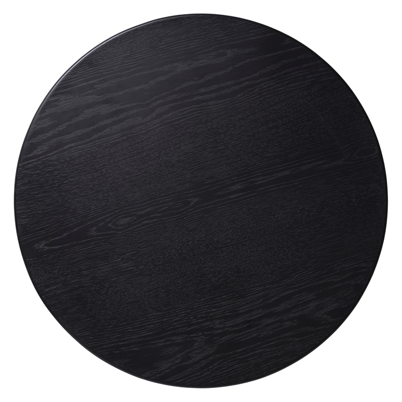 Unique Furniture Contemporary Hidden Storage Coffee Table with Black Oak