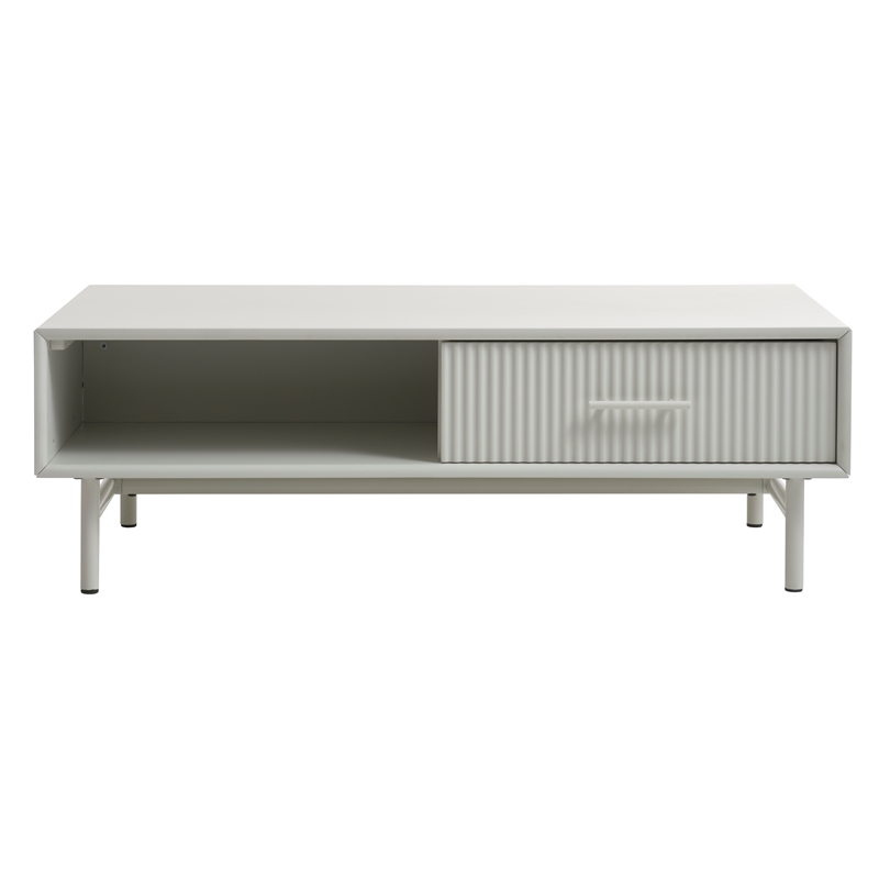 Unique Furniture Palma Engineered Wood Rectangular Coffee Table in Greige