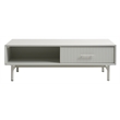 Unique Furniture Palma Engineered Wood Rectangular Coffee Table in Greige