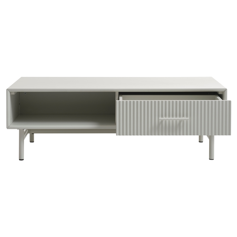 Unique Furniture Palma Engineered Wood Rectangular Coffee Table in Greige