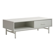 Unique Furniture Palma Engineered Wood Rectangular Coffee Table in Greige