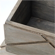 Mercana Furniture Niobe Set of Two Gray Wooden Nesting Boxes