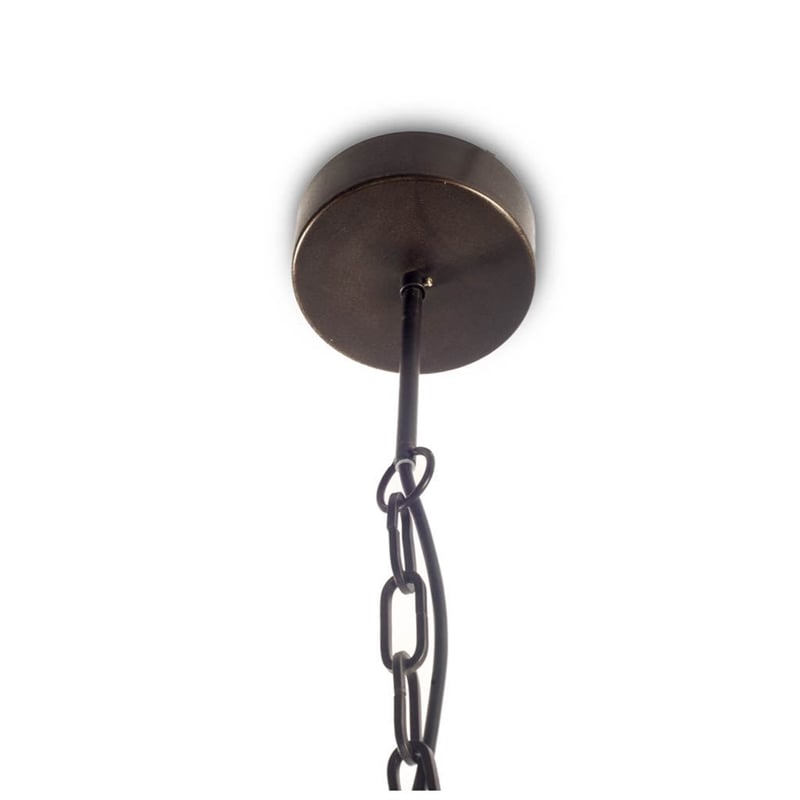 Mercana Penhill 25x24 Black & Metal Three Bulb Chandelier