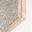Mercana Cheveronna 36x12 Chevron Brown Wood Frame Mirror